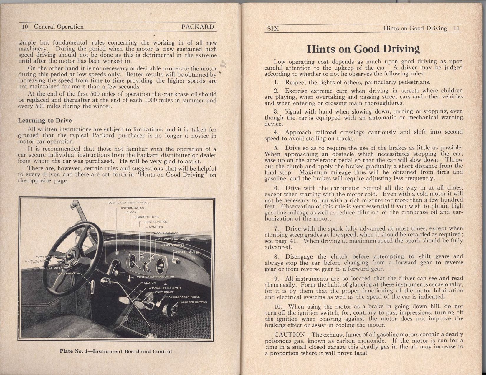 1927 Packard Six Owners Manual Page 29